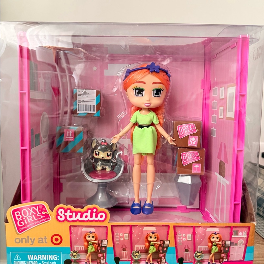New Boxy Girls Studio Target Playset with Doll